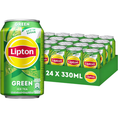 Lipton Ice Tea Green Laag in Suiker - 24 x 330 ml Lipton Ice Tea Green Laag in Suiker - 24 x 330 ml