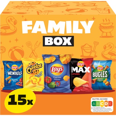 Lay's Family Box 15 stuks Lay's Family Box 15 stuks