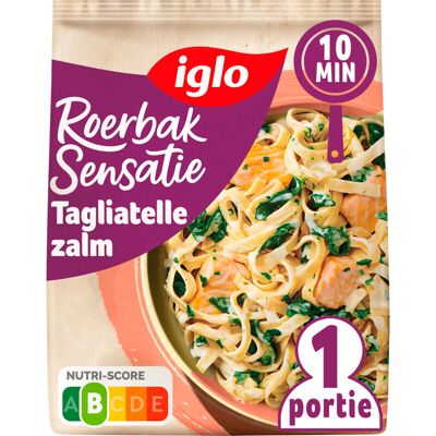 Iglo Roerbak Sensatie Tagliatelle Zalm - 450 g Iglo Roerbak Sensatie Tagliatelle Zalm - 450 g