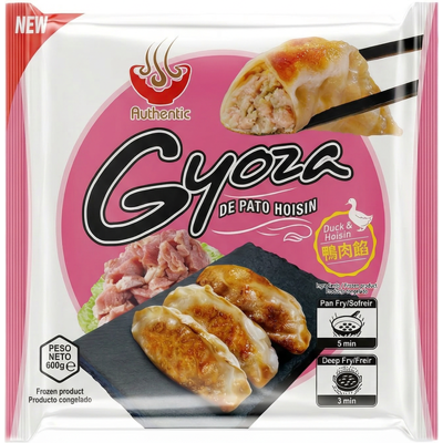 AUTHENTIC Gyoza met eendenvlees en hoisin 600 g AUTHENTIC Gyoza met eendenvlees en hoisin 600 g