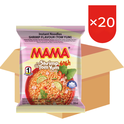 MAMA instantnoedels met garnalen-tom yum-smaak, 20 x 90 g (doos) MAMA instantnoedels met garnalen-tom yum-smaak, 20 x 90 g (doos)