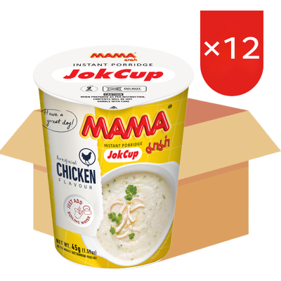 MAMA Instant pap met kippensoep 12 x 45 g (Doos) MAMA Instant pap met kippensoep 12 x 45 g (Doos)