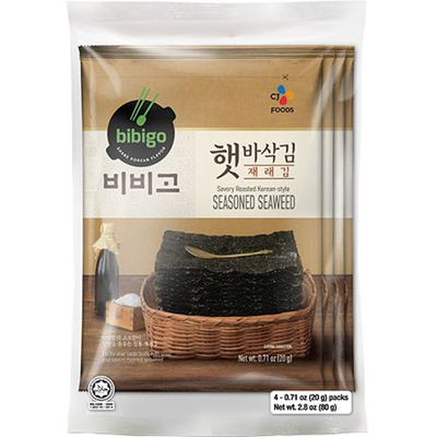 Bibigo Krokante zeewiersnack 4 x 20 g Bibigo Krokante zeewiersnack 4 x 20 g