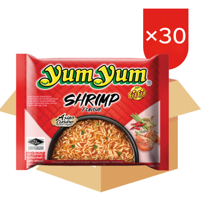 Yum Yum Instant Noedels met garnalensmaak, 30 x 60 g (Doos) Yum Yum Instant Noedels met garnalensmaak, 30 x 60 g (Doos)