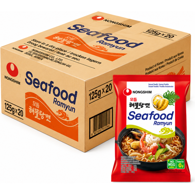 Nongshim instant hamultang zeevruchten ramyun noodles, 20 x 125 g Nongshim instant hamultang zeevruchten ramyun noodles, 20 x 125 g