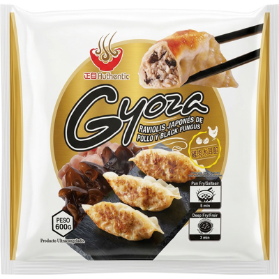 Authentic Gebakken dumplings met kip en houtoren 600 g Authentic Gebakken dumplings met kip en houtoren 600 g