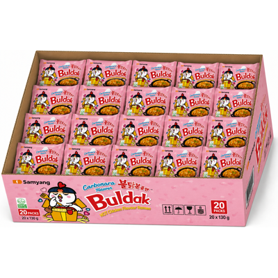 Samyang Instant Noedels Hot Chicken Carbonara 20 x 130 g Samyang Instant Noedels Hot Chicken Carbonara 20 x 130 g