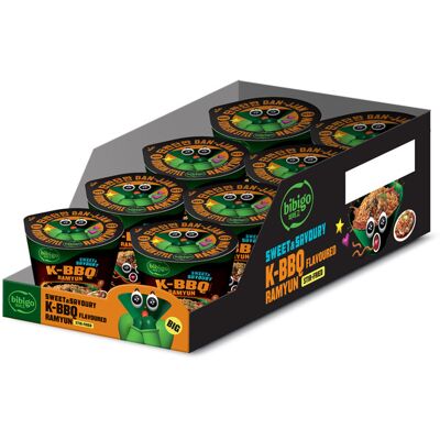 bibigo, Ramyun met K-BBQ-smaak, zoet & hartig, 8 x 98 g bibigo, Ramyun met K-BBQ-smaak, zoet & hartig, 8 x 98 g