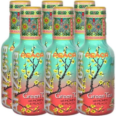 Arizona - Groene thee met honing & perzik - 6 x 500 ml Arizona - Groene thee met honing & perzik - 6 x 500 ml
