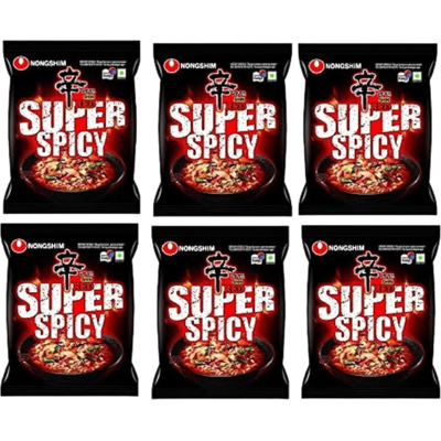 NongShim instant noedels Shin Red super pittig 6 x 120 g NongShim instant noedels Shin Red super pittig 6 x 120 g