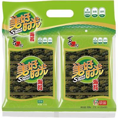 Strong Happy Time zeewier 4,5 g*6 Strong Happy Time zeewier 4,5 g*6