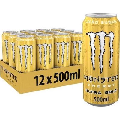 Monster Energy Ultra Gold Soda - 12 x 500 ml Monster Energy Ultra Gold Soda - 12 x 500 ml