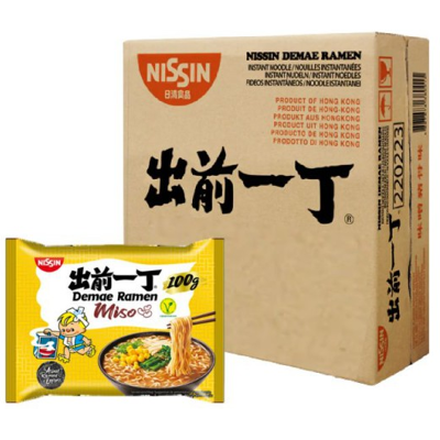 NISSIN Instant Demae Ramen Noodle Miso, 30x100g NISSIN Instant Demae Ramen Noodle Miso, 30x100g