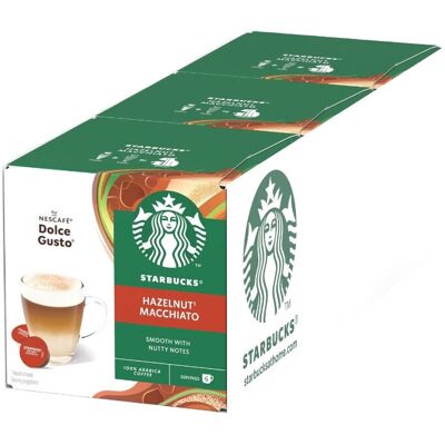 NESCAFÉ Nescafe Hazelnut Macchiato Koffiecapsules - 6 stuks NESCAFÉ Nescafe Hazelnut Macchiato Koffiecapsules - 6 stuks