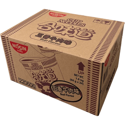 NISSIN Cup Noodles vijfkruiden rundvleessmaak 69 g * 24 NISSIN Cup Noodles vijfkruiden rundvleessmaak 69 g * 24