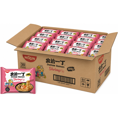 Nissin - Demae Ramen Shrimp Flavour Noodles - Instant Noodles Nissin - Demae Ramen Shrimp Flavour Noodles - Instant Noodles