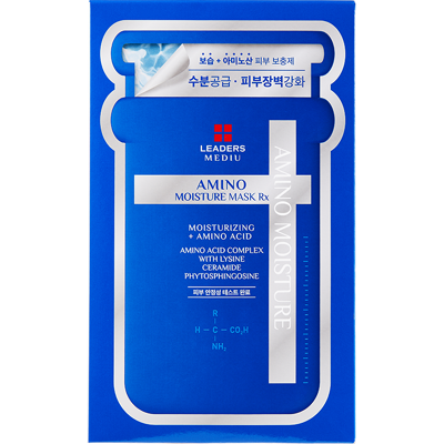 Leaders Mediu Amino Moisture Mask 10 vellen / doos Leaders Mediu Amino Moisture Mask 10 vellen / doos