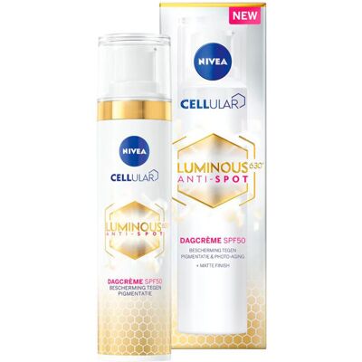 Nivea Cellular Luminous630 SPF50 Dagcrème - Verhelderend Nivea Cellular Luminous630 SPF50 Dagcrème - Verhelderend