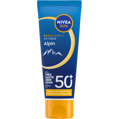 NIVEA SUN Face Alpin Zonnebrand Gezicht - SPF 50+ - Wintersport - Ski Zonnebrandcrème - Beschermt tegen UVA/UVB en de kou - 50 ml NIVEA SUN Face Alpin Zonnebrand Gezicht - SPF 50+ - Wintersport - Ski Zonnebrandcrème - Beschermt tegen UVA/UVB en de kou - 50 ml