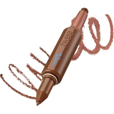 fwee Long-Lasting Dual Coloring Stick Lip+Liner 04 Spill Tea - 1.2 g fwee Long-Lasting Dual Coloring Stick Lip+Liner 04 Spill Tea - 1.2 g