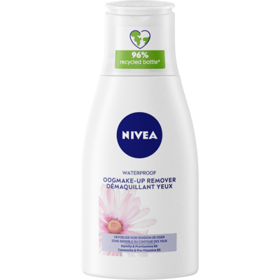 NIVEA Waterproof Oogmake-up Remover - Make-up Remover - Cleanser Voor de gevoelige huid - Kamille - Provitamine B5 - 125 ml NIVEA Waterproof Oogmake-up Remover - Make-up Remover - Cleanser Voor de gevoelige huid - Kamille - Provitamine B5 - 125 ml