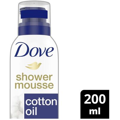 Dove - Shower & Shave Mousse Deeply Nourishing with Cotton Oil - Shower Mousse - 200ml Dove - Shower & Shave Mousse Deeply Nourishing with Cotton Oil - Shower Mousse - 200ml