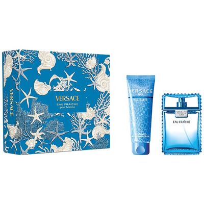 Versace Eau Fraiche Pour Homme cadeauset (Eau de Toilette 100 ml + bad- & douchegel 150 ml) Versace Eau Fraiche Pour Homme cadeauset (Eau de Toilette 100 ml + bad- & douchegel 150 ml)