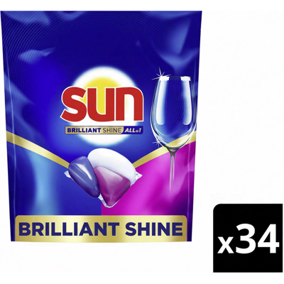 Sun brilliant vaatwascapsules 34 stuks Sun brilliant vaatwascapsules 34 stuks