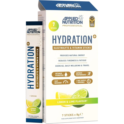Applied Nutrition Electrolytes Hydratatie-stickpacks Citroen & Limoen Dranksmak - 7 x 8 g Applied Nutrition Electrolytes Hydratatie-stickpacks Citroen & Limoen Dranksmak - 7 x 8 g
