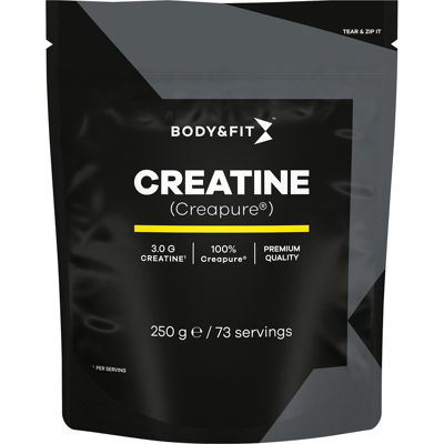 Body & Fit Body&Fit Creatine - Creapure 250 g (73 porties) Body & Fit Body&Fit Creatine - Creapure 250 g (73 porties)