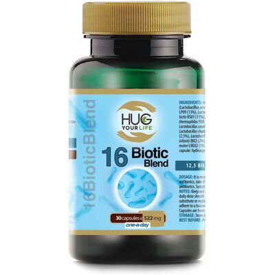 Hug Your Life HugYourLife 16 BioticBlend 30x522 mg Hug Your Life HugYourLife 16 BioticBlend 30x522 mg