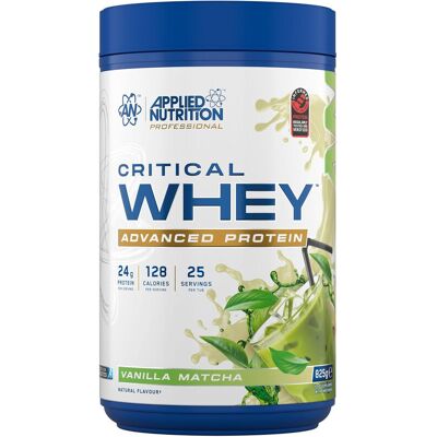 Applied Nutrition Critical Whey Protein Vanilla Matcha eiwitvoedingspoeder - 825 g Applied Nutrition Critical Whey Protein Vanilla Matcha eiwitvoedingspoeder - 825 g