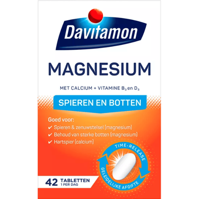 Davitamon Magnesium Spieren En Botten 42 ST Davitamon Magnesium Spieren En Botten 42 ST