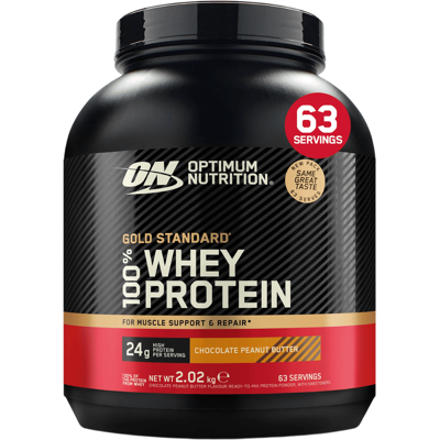 Optimum Nutrition Gold Standard 100% Whey - 2000 g - Chocolade Pindakaas Optimum Nutrition Gold Standard 100% Whey - 2000 g - Chocolade Pindakaas