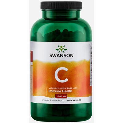 Swanson Vitamine C 1000mg met Rozenbottel - Voedingssupplement Swanson Vitamine C 1000mg met Rozenbottel - Voedingssupplement