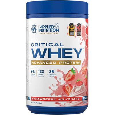 Applied Nutrition Critical Whey Protein Eiwitpoeder - Aardbeiensmaak - 825 g Applied Nutrition Critical Whey Protein Eiwitpoeder - Aardbeiensmaak - 825 g