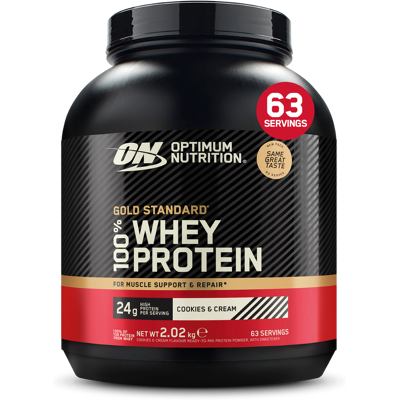 Optimum Nutrition 100% Whey Gold Standard 2,02 kg - Cookies & Cream Optimum Nutrition 100% Whey Gold Standard 2,02 kg - Cookies & Cream