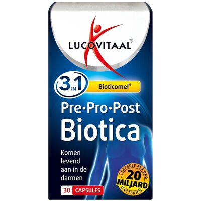 Lucovitaal 3-in-1 Bioticomel Pre · Pro · Post Biotica 30 capsules Lucovitaal 3-in-1 Bioticomel Pre · Pro · Post Biotica 30 capsules