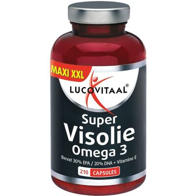 Lucovitaal Visolie Super Omega 3 - 210 Capsules MAXI XXL Lucovitaal Visolie Super Omega 3 - 210 Capsules MAXI XXL