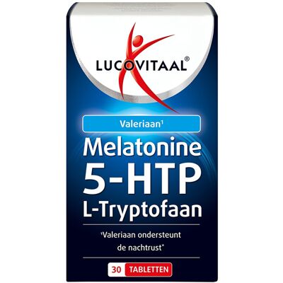 Lucovitaal Melatonine 5 HTP L-Tryptofaan 30 tabletten Lucovitaal Melatonine 5 HTP L-Tryptofaan 30 tabletten