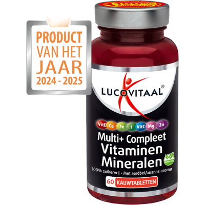 Lucovitaal Multivitaminen compleet met vitaminen & mineraalstoffen - kauwtablet - Lucovitaal Multivitaminen compleet met vitaminen & mineraalstoffen - kauwtablet -