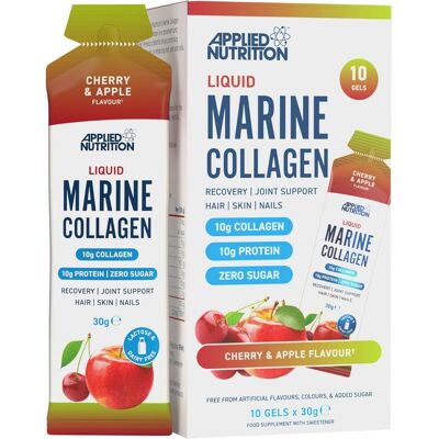 Applied Nutrition Marine Collagen Beauty Support Powder Kers & Appel Smaak - 10 x 12 g Applied Nutrition Marine Collagen Beauty Support Powder Kers & Appel Smaak - 10 x 12 g