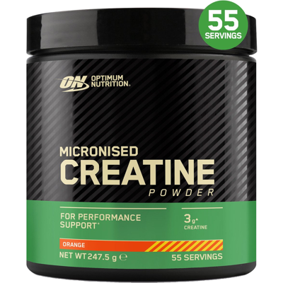 Optimum Nutrition Gemicroniseerde Creatine Poeder, Oranje 247,5 g (55 porties) Optimum Nutrition Gemicroniseerde Creatine Poeder, Oranje 247,5 g (55 porties)