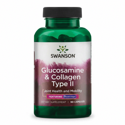 Swanson Glucosamine & Collageen Type II 90 Capsules Swanson Glucosamine & Collageen Type II 90 Capsules