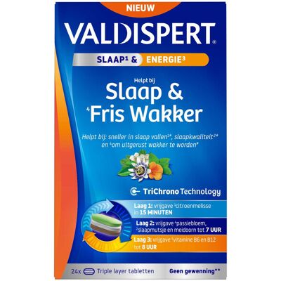 Valdispert Slaap & Fris Wakker - 24 tabletten Valdispert Slaap & Fris Wakker - 24 tabletten