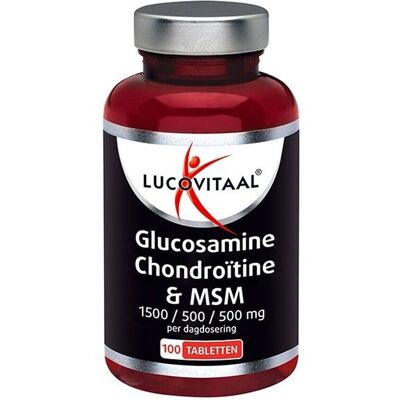 Lucovitaal Glucosamine Chondroïtine MSM – 100 tabletten Lucovitaal Glucosamine Chondroïtine MSM – 100 tabletten