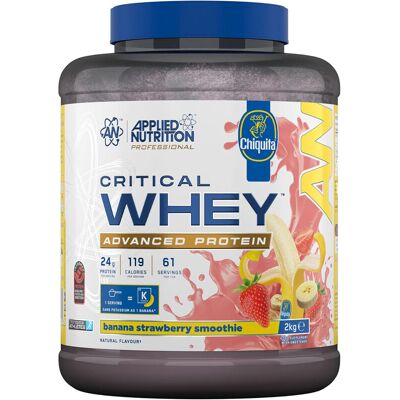 Applied Nutrition Critical Whey Protein Eiwitpoeder - Smaak Banaan & Aardbei - 2 kg Applied Nutrition Critical Whey Protein Eiwitpoeder - Smaak Banaan & Aardbei - 2 kg