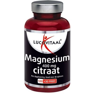 Lucovitaal Magnesiumcitraat 400mg - Voedingssupplement Lucovitaal Magnesiumcitraat 400mg - Voedingssupplement