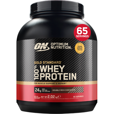 Optimum Nutrition Gold Standard 100% Whey Eiwitpoeder Double Rich Chocolate 2,015 kg (65 porties) Optimum Nutrition Gold Standard 100% Whey Eiwitpoeder Double Rich Chocolate 2,015 kg (65 porties)