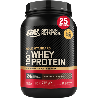 Optimum Nutrition Gold Standard 100% Whey Eiwitpoeder Double Rich Chocolate 775 g (25 porties) Optimum Nutrition Gold Standard 100% Whey Eiwitpoeder Double Rich Chocolate 775 g (25 porties)